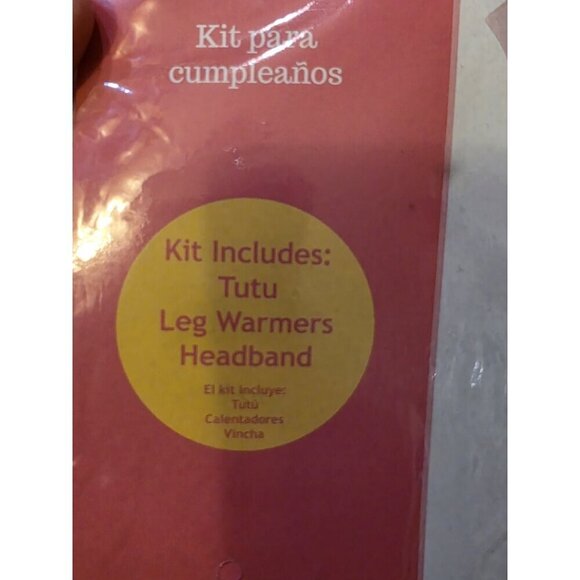 First Birthday Girl Kit Outfit Tutu Leg Warmers Headband (4 pcs)‎ Pink Gold NEW - Picture 3 of 4